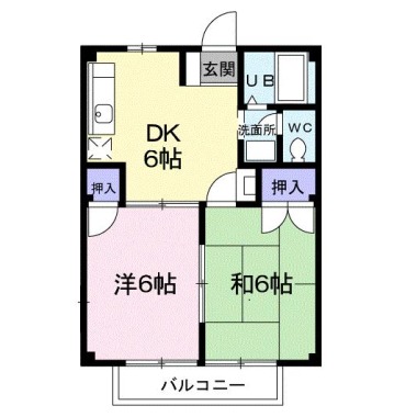 ラフォーレ 202の間取り図