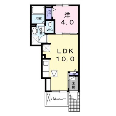 ライオンハートA 102の間取り図