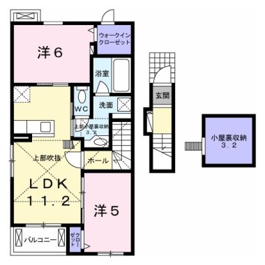 イルフィオーレ藍住A 203の間取り図