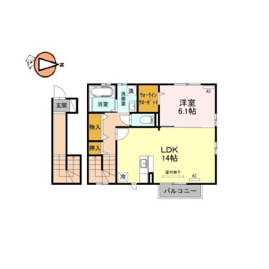 メーベル 201の間取り図