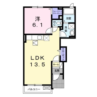 プチメゾンf 101の間取り図