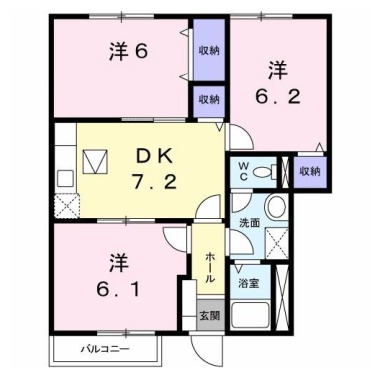 リヴィエールC 101の間取り図