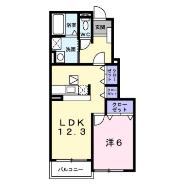 アルコバレーノ・PS A 102の間取り図