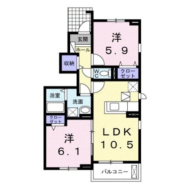 イターノル 101の間取り図