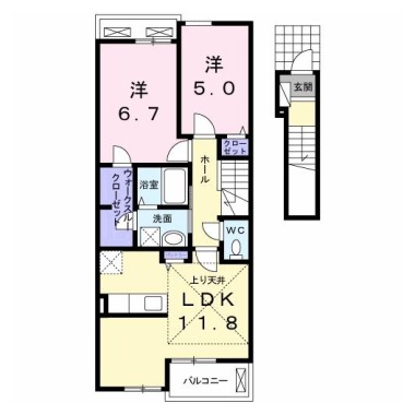 ジョワイユ H 202の間取り図