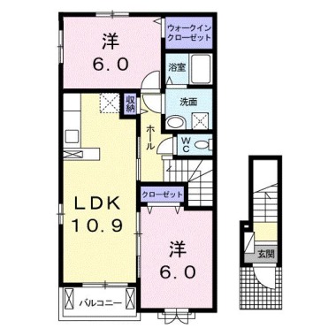 ラ・ラフレシールII 201の間取り図