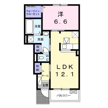 エスポワール・藍 102の間取り図