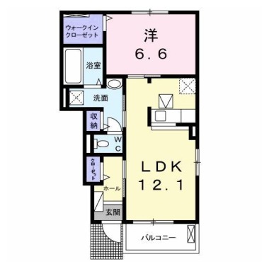 ココン II 103の間取り図