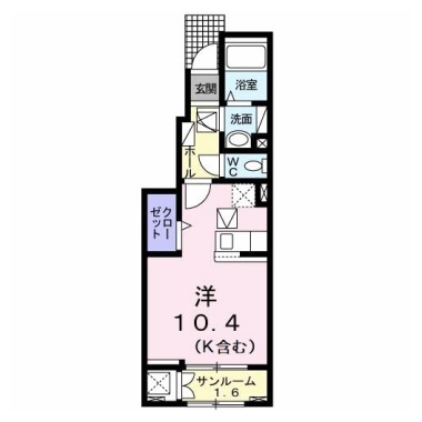 フェリシモ 102の間取り図