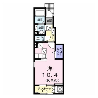 フェリシモ 106の間取り図