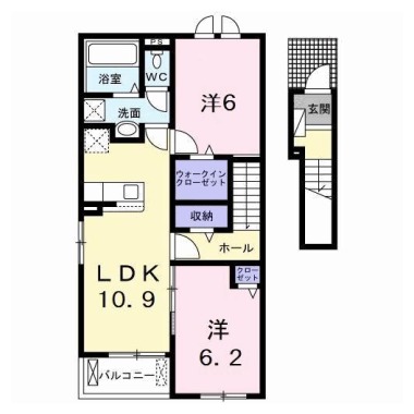 ボアソルチ B 203の間取り図