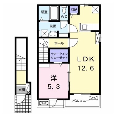 ルミエール古庄I 202の間取り図