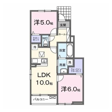 エトワール・イリゼ A 105の間取り図