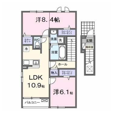 ルナリア 205の間取り図