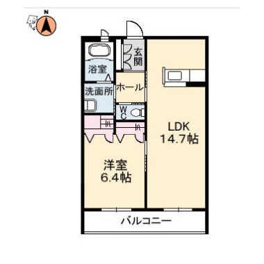 ガーデニアグラン 202の間取り図