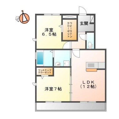 パルクセゾンI 203の間取り図