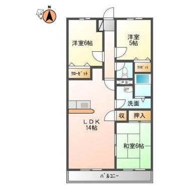 ベルティアネシス 603の間取り図