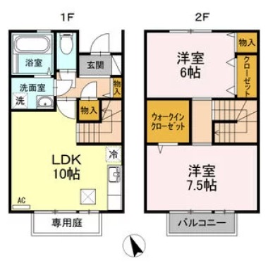 ロイヤルコート C棟 C2の間取り図