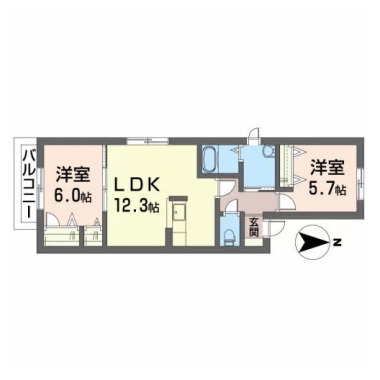 ステージ・ラフィネ I番館 201の間取り図