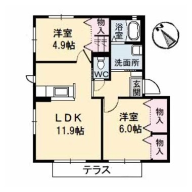 バリュージュ II 101の間取り図