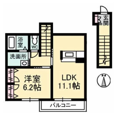 シャーメゾンヴィラ C 202の間取り図