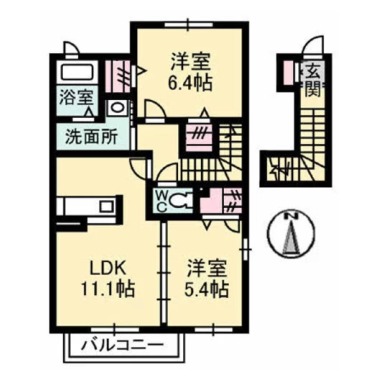 シャーメゾンコンド 203の間取り図