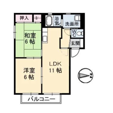 セトゥール・イン・イースト A棟 201の間取り図