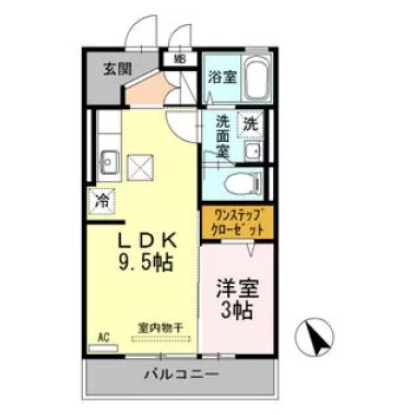 セレブ ジョワ 202の間取り図