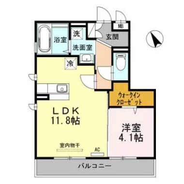 セレブ ジョワ 205の間取り図