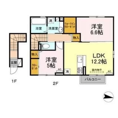 ココグラン 203の間取り図