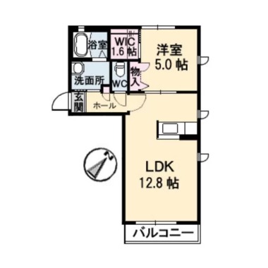 シャーメゾンさくら B棟 203の間取り図