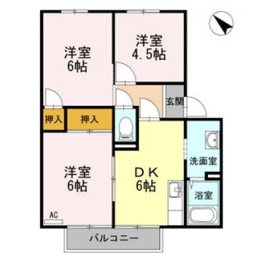 アゼリアパークハウス E棟 E103の間取り図