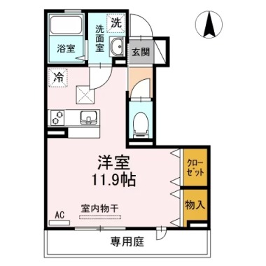 ベイ クレスト 103の間取り図