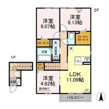 アンファング21 A棟 202の間取り図