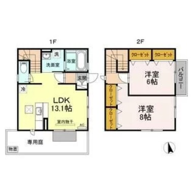 トアエーユ A1の間取り図