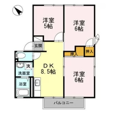 フレグランスAP 101の間取り図