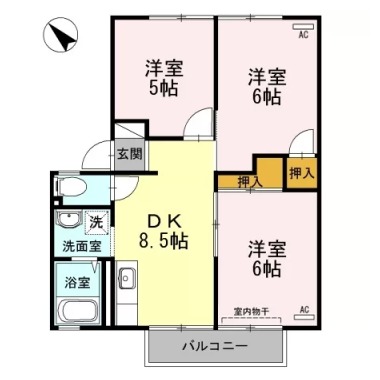 フレグランスAP 103の間取り図