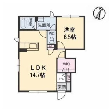 シャーメゾンジッカ B棟 102の間取り図