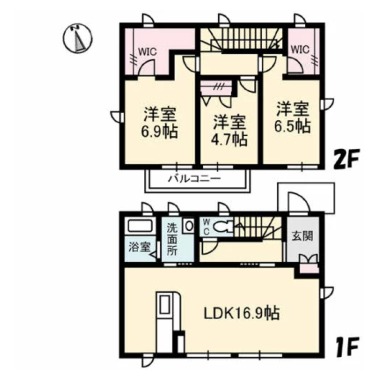 リラフォート江川 の間取り図