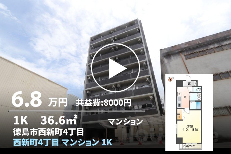 西新町4丁目 マンション 1K 207