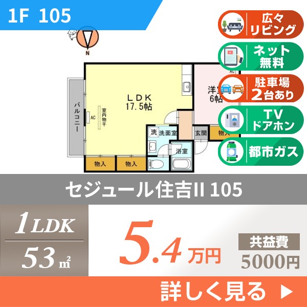 セジュール住吉II 105