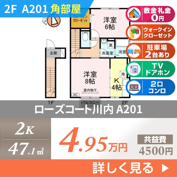 ローズコート川内 a201