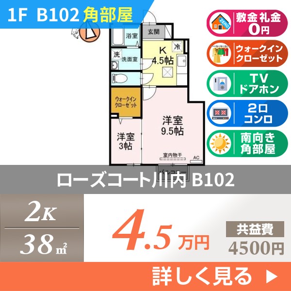 ローズコート川内 B102