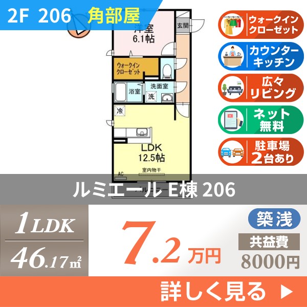 ルミエール E棟 206