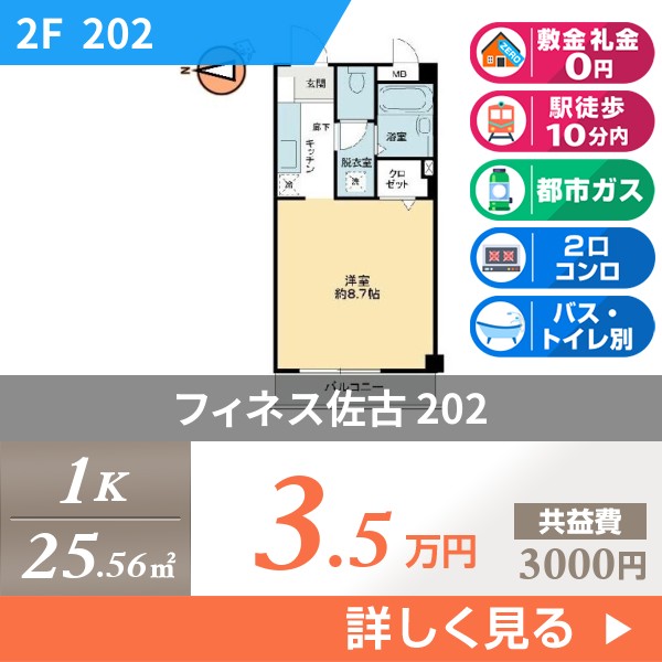 フィネス佐古 202