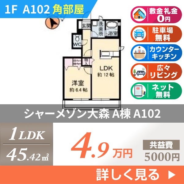 シャーメゾン大森 A棟 a102