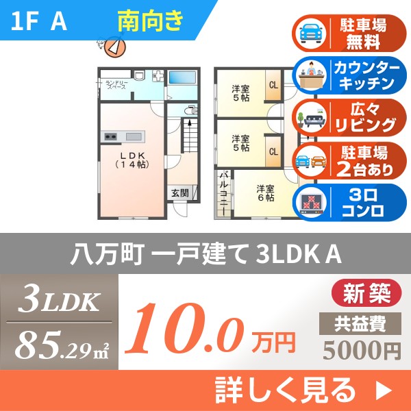 八万町橋本 2階建一戸建て 2024年築 a