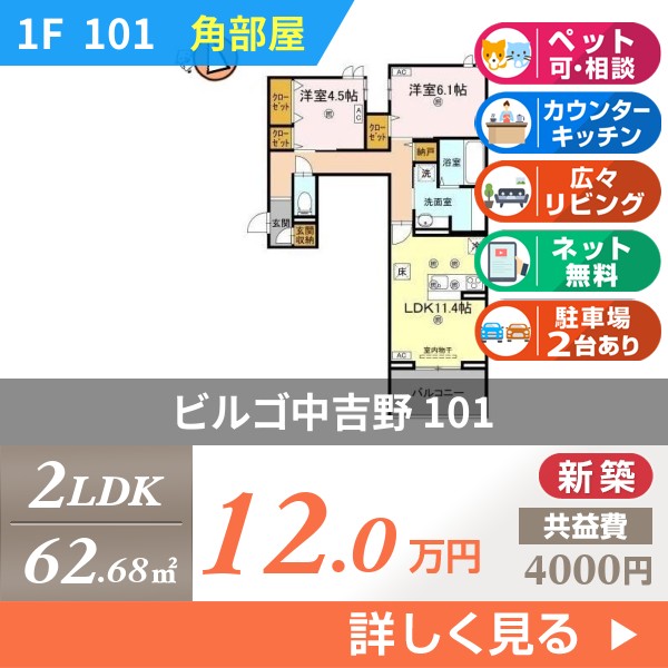 ビルゴ中吉野 101