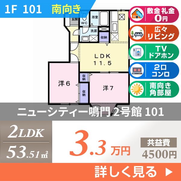 ニューシティー鳴門 2号館 101