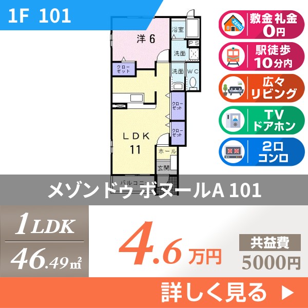 メゾン ドゥ ボヌールA 101